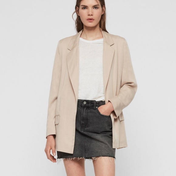 All Saints Jackets & Blazers - All Saints Alva Blazer Jacket Cream Size 2